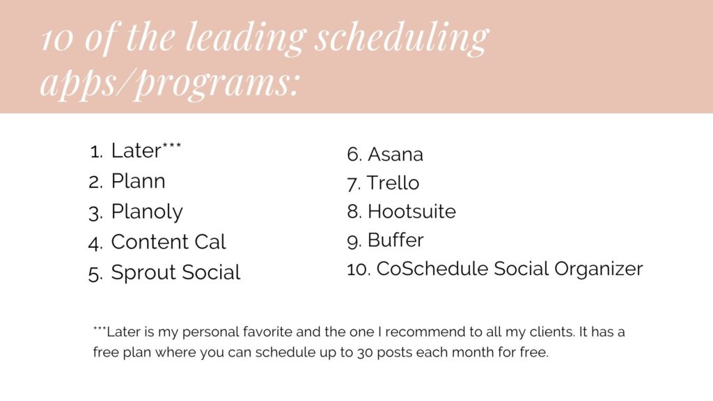 top 10 leading social media scheduling apps